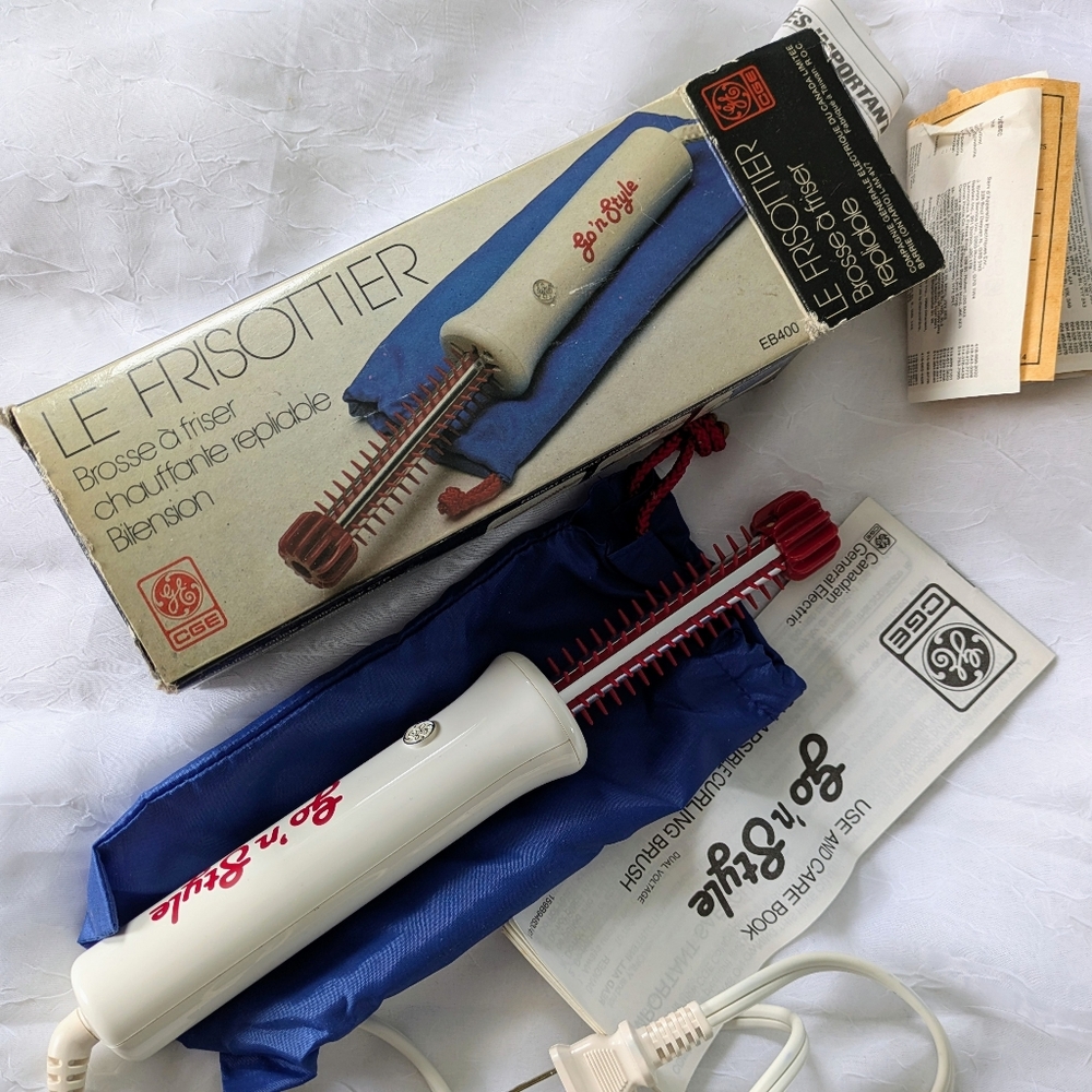 Vintage Curling Iron - Go'n'Style Collapsible Heated Curling Brush